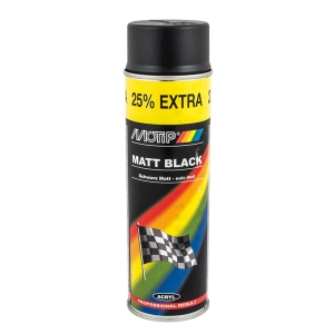 Motip Svart Matt Spray 500ml i gruppen Spray / Spray / Lackspray hos Tipro Bil & Lackprodukter AB (4006)