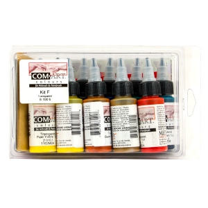 Com-Art Colours Transparent Kit F  i gruppen Lackering / Airbrush / Airbrushfrg hos Tipro Bil & Lackprodukter AB (8-100-6)