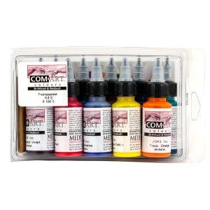 Com-Art Colours Transparent Kit E i gruppen Lackering / Airbrush / Airbrushfrg hos Tipro Bil & Lackprodukter AB (8-100-5)