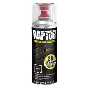 Raptor Black 2K Spray 400ml i gruppen Lackering / Lackering / Skyddsfrg hos Tipro Bil & Lackprodukter AB (RLB-AL)